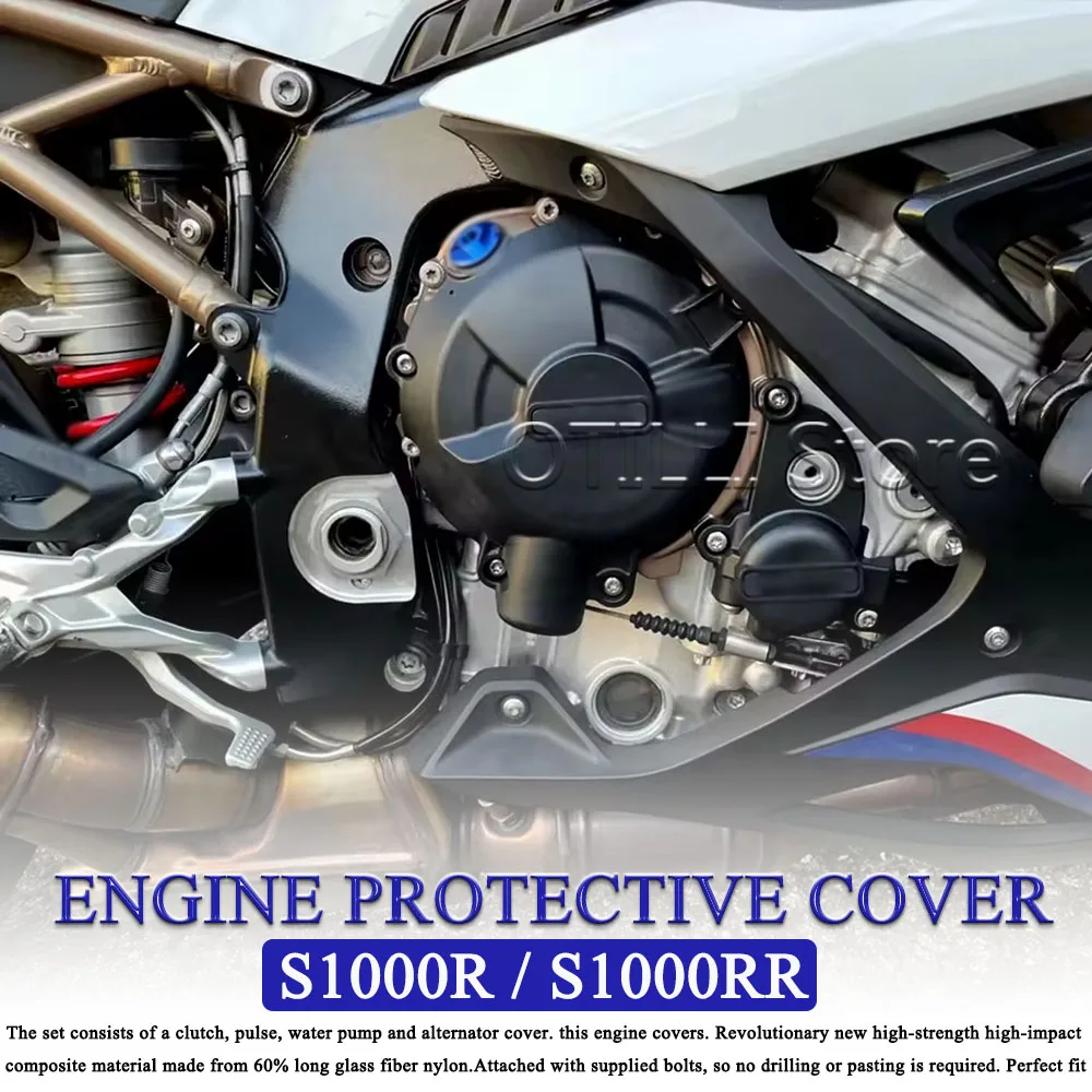 

For BMW S1000RR 2019-2025 S1000R 2021-2024 Motorcycle Accessories Engine Protective Cover Guard Protector S 1000 RR S1000 R