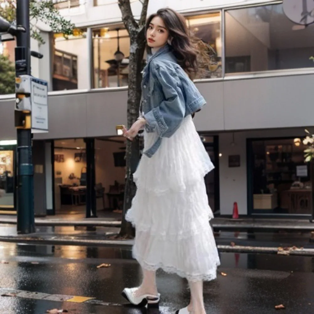 فستان كاجوال بحزام سباغيتي من الدانتيل فستان مكشكش بدون أكمام فستان مناسبات ملابس نسائية فضفاضة للنساء والفتيات #5