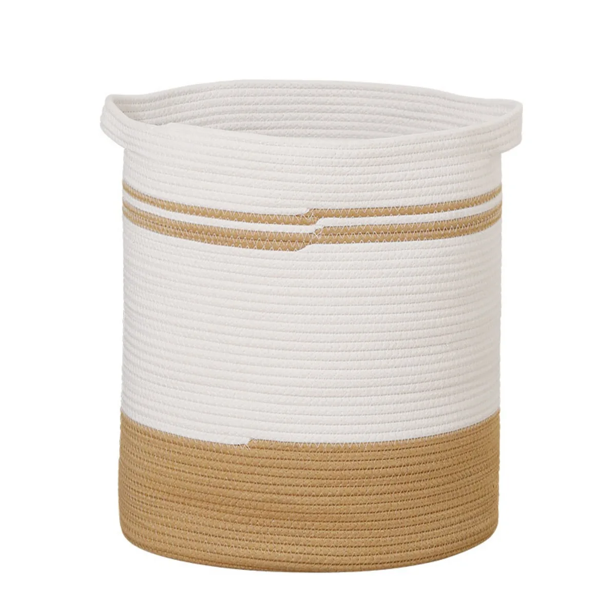 

Foldable Laundry Hamper Woven Storage Basket Large Capacity Clothes Organizer Blanket Basket Bedroom Living Room Home Use