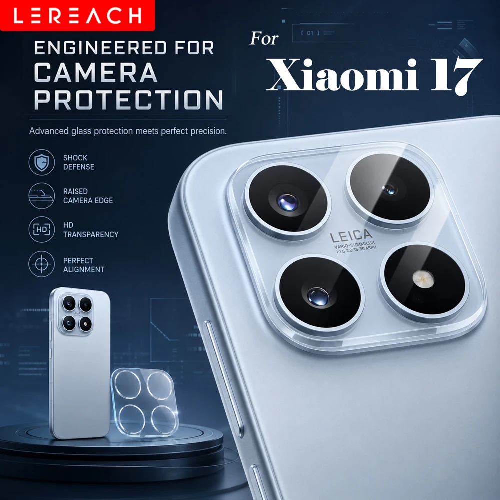 Lereach für Xiaomi 17 Gehärtetes Glas Kamera-Objektivschutz Kratzfest Hohe Transparenz Kameraschutz