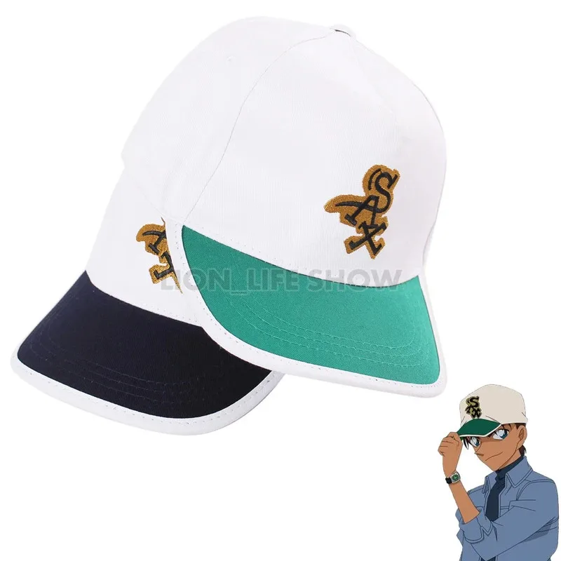 ABC123 المحقق كونان هاتوري هيجي قبعة قبعة قابل للتعديل التطريز قماش عطلة عطلة البيسبول اليومي تأثيري Acx;3,f'6,h.7;j