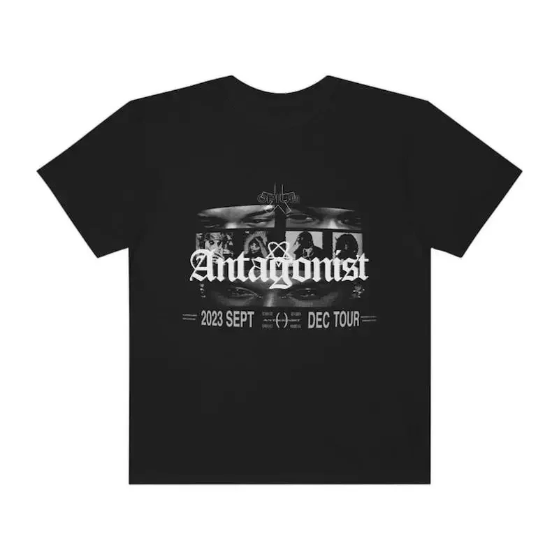 Camiseta negra Opium Antagonist Tour 2023 Ken Carson Playboi Carrti para fanáticos