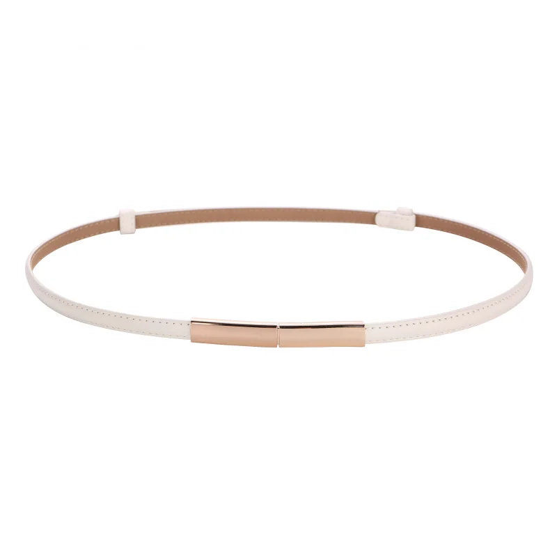 Phụ Nữ Của Vành Đai 2025 New Punch-Free Tất Cả Các Phù Hợp Với Chính Hãng Da Mỏng Trang Trí Với Váy Quần Trong Kho Bán Buôn