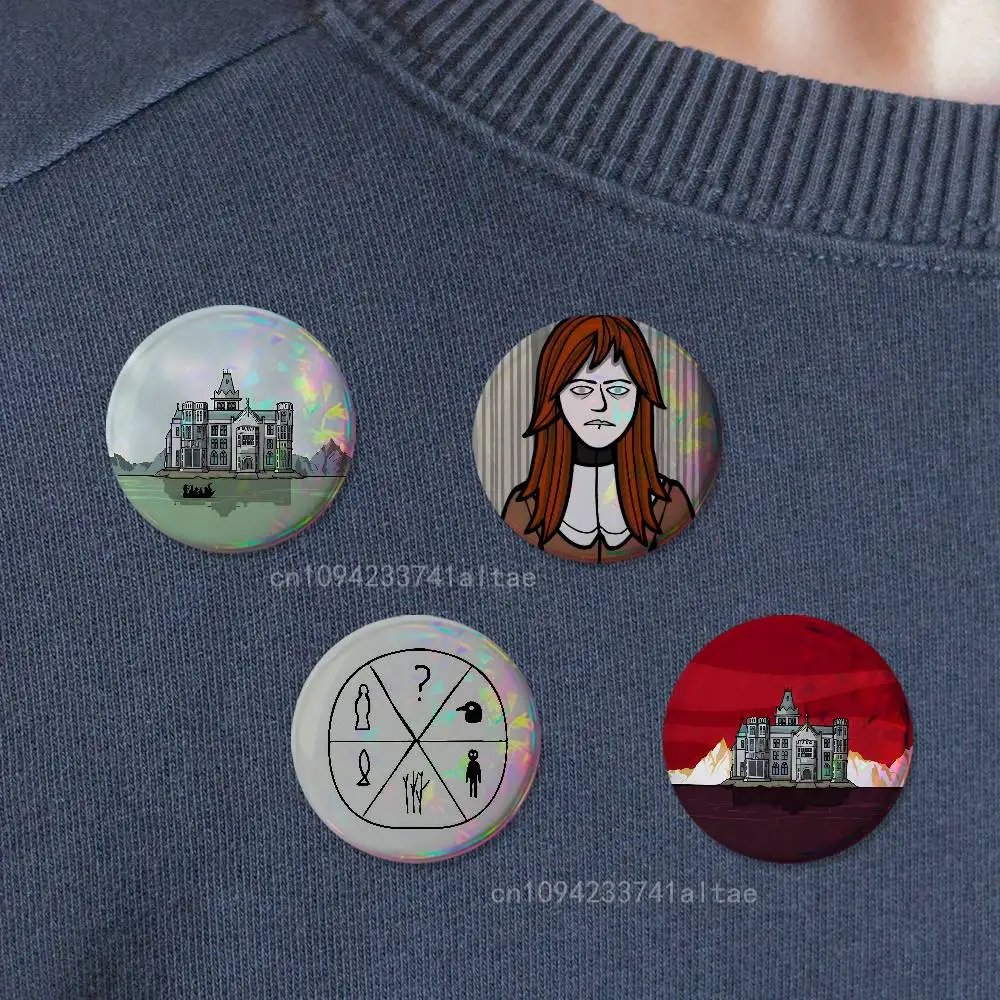 Game R-Rusty L-Lake Decryption Badges 25mm 32mm 44mm 58mm 75mm Cartoon Brooch Pins Backpack Hat Accessories Lover Gifts