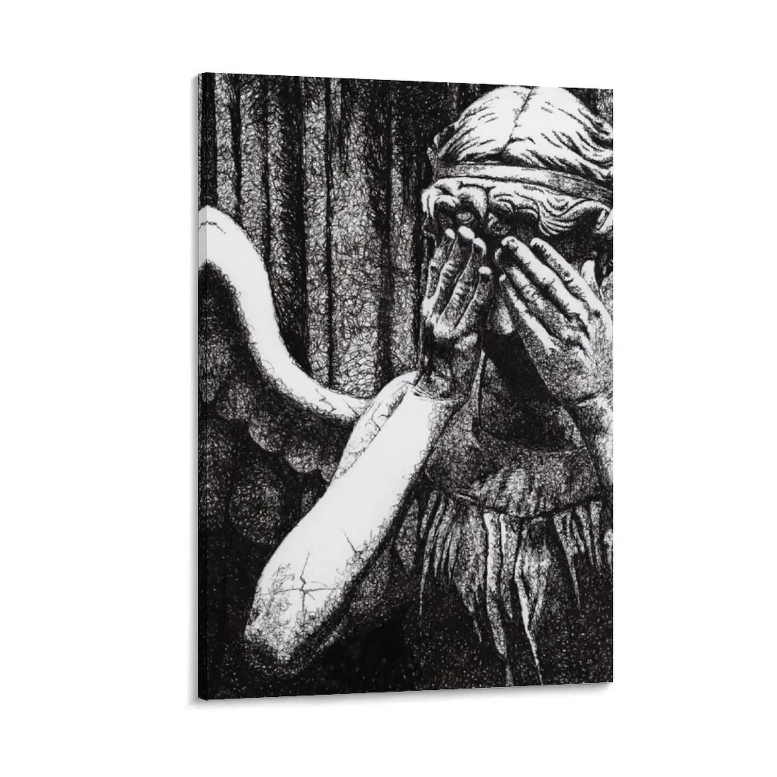 Weeping Angel Canvas Painting poster mural ornaments for home wallpapers home decor