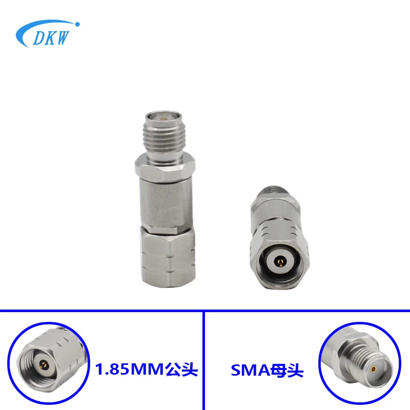 

Millimeter Wave Adapter 1.85MM Circular SMA Female Stainless Steel 26.5GHZ Low Standing Wave Network Distribution