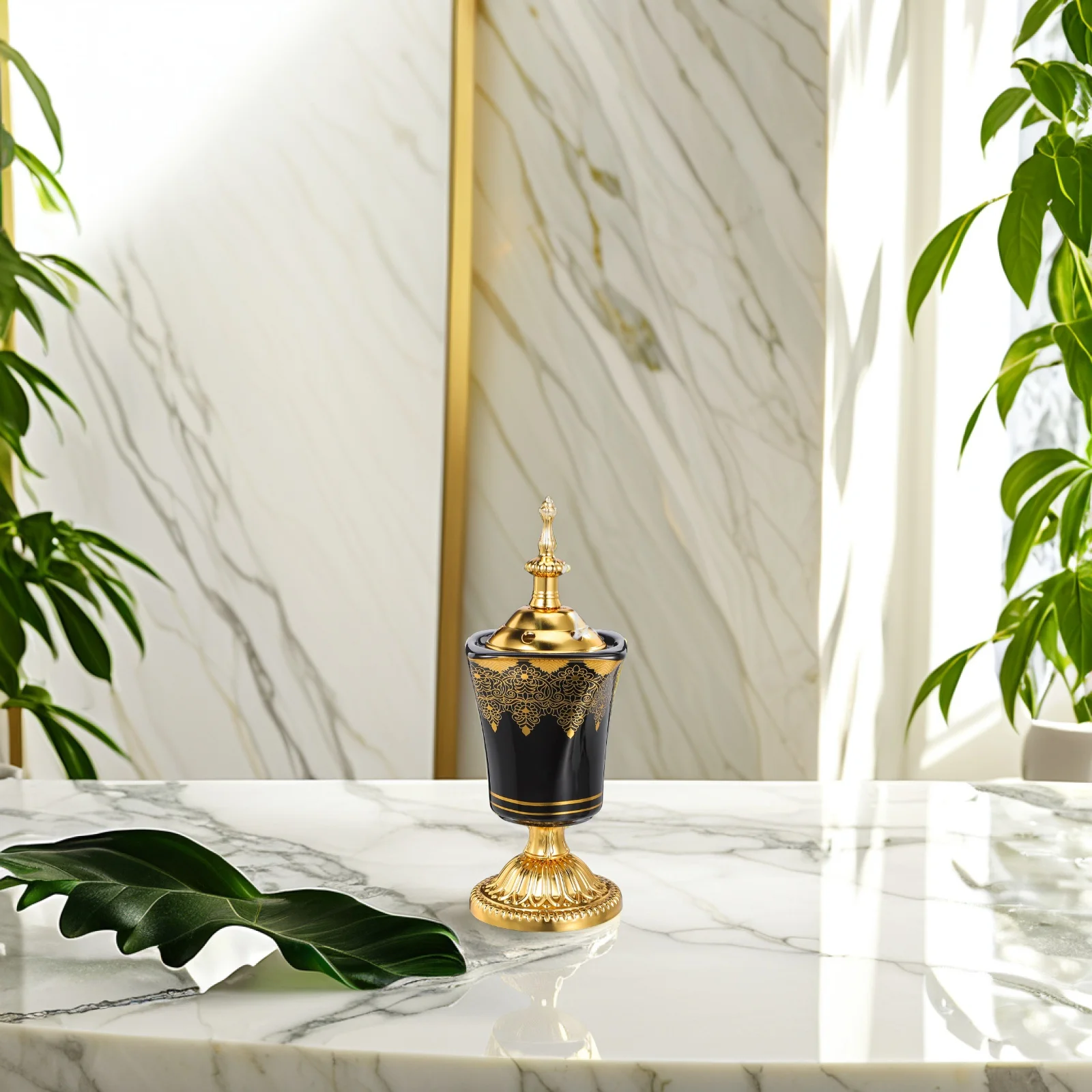 

Electric Incense Burner for Home Use Sturdy Iron Ceramic Plug-in Heater for Living Room Office Tea Room Decoration