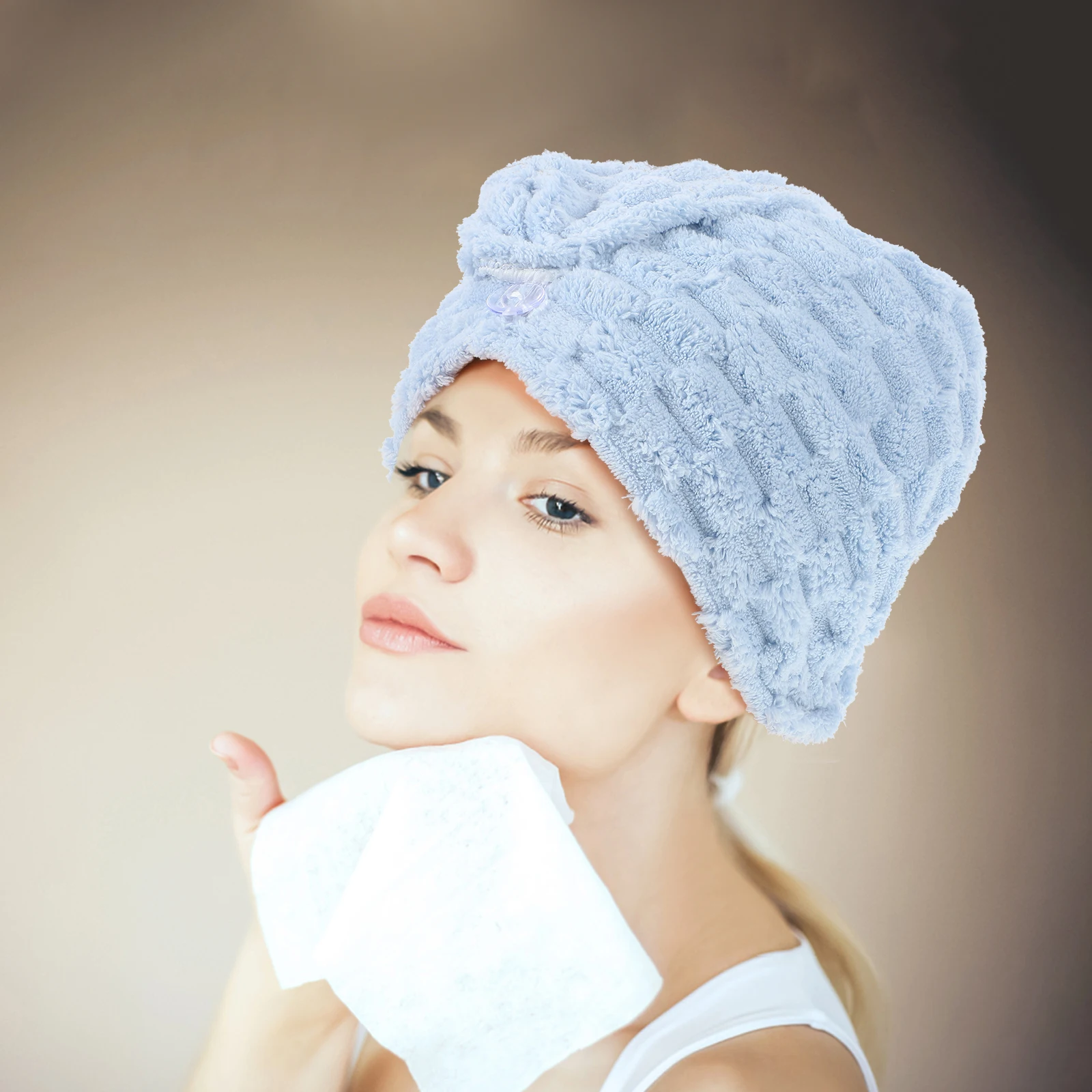 

Thickened Hair Towel Wrap Quick Dry Absorbent Fast Dry Hair Turban for Women Shower Head Wrap Cartoon Head Towel