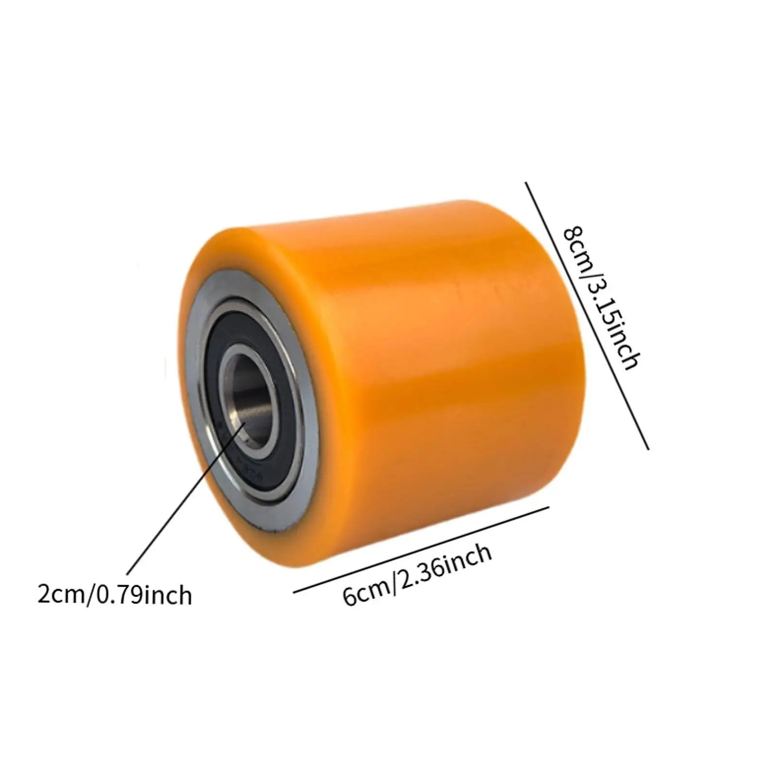 

Forklift Drive Tire Wheel Assembly Polyurethane Roller Spare Parts 6204 Bearing for Cement Rough Road Work