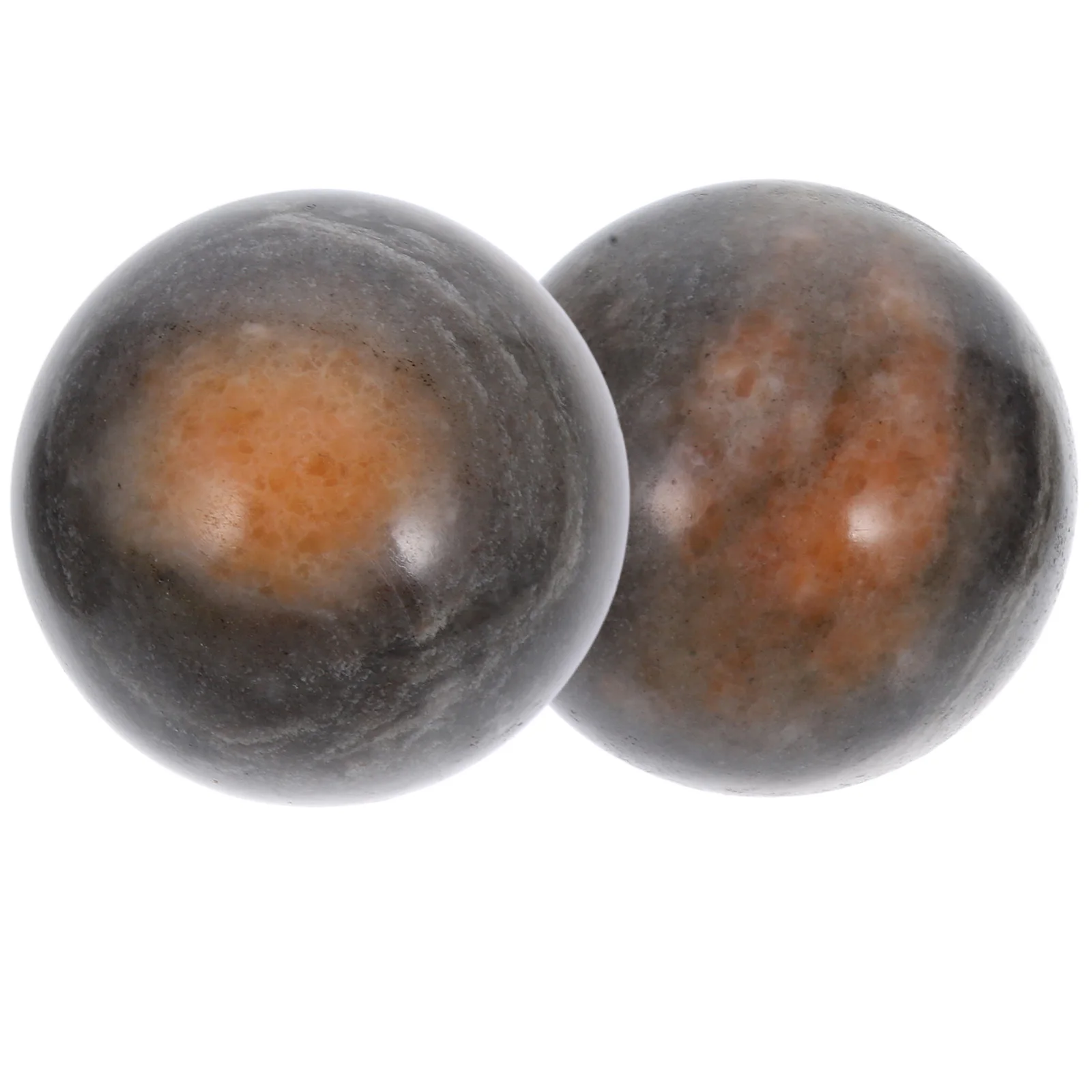 

2pcs Jade Balls Polished Fitness Spheres Chinese Baoding Balls For Hand Exercise Hand Massaging Elderly Handballs Smooth Muscle