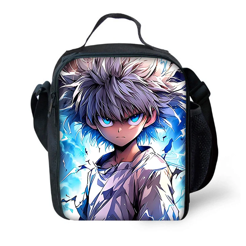 Hunter X Hunter Child Insulated Large Capacity Bag for Boy and Girl Student Outdoor Picnic Resuable Thermal Cooler Lunch Box