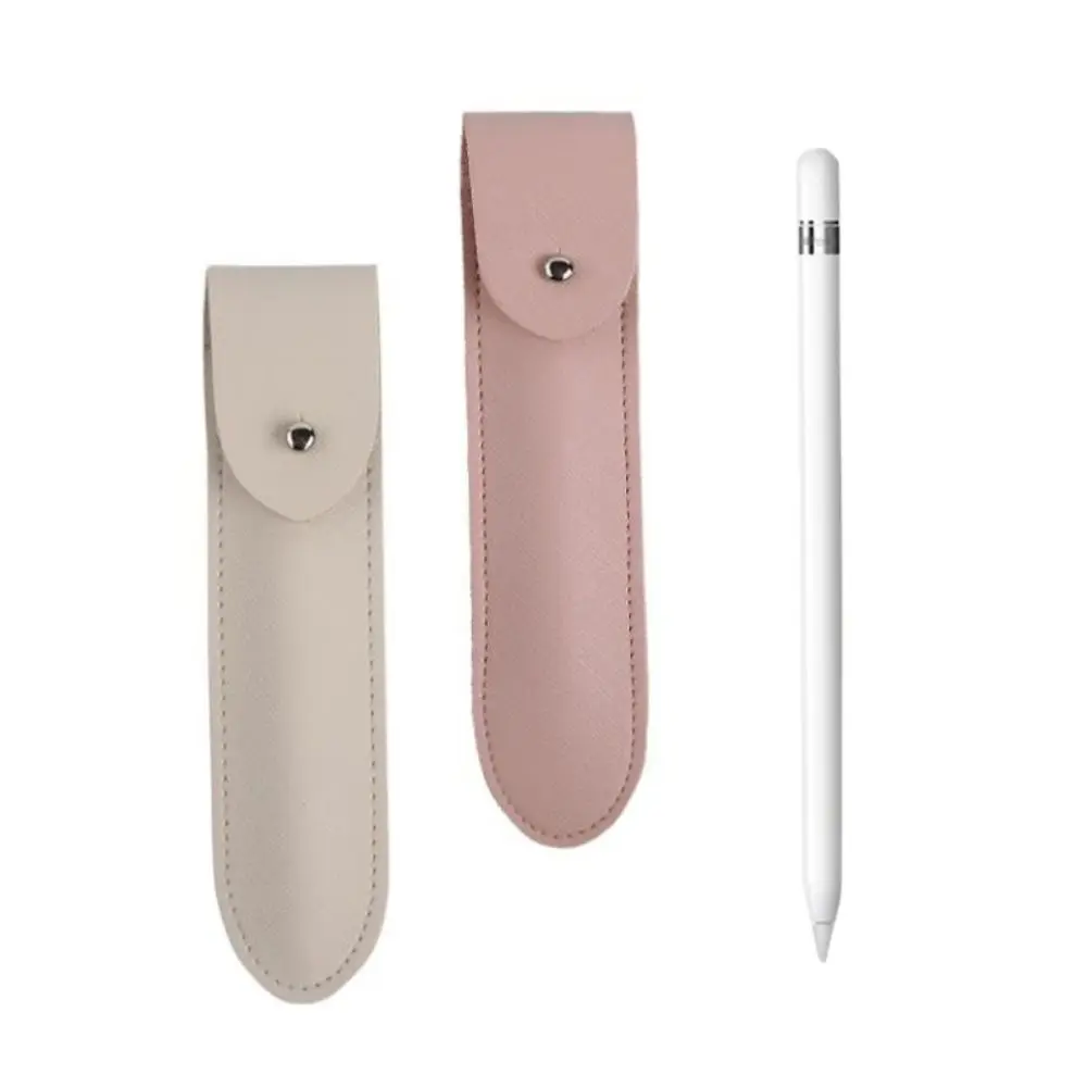 

Fashion Non Slip Stylus Pen Case Dust Proof Anti-lost Stylus Cover Soft Leather Protective Shell for Apple Pencil 2 1 Universal