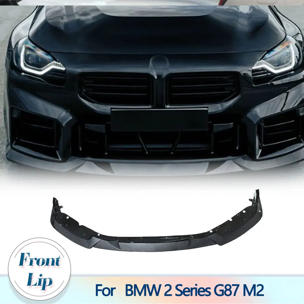 

Front Lip for BMW 2 Series G87 M2 Coupe 2023-2025 Car Front Bumper Lower Spoiler Lip Chin Guard Protector 3PCS ABS Black