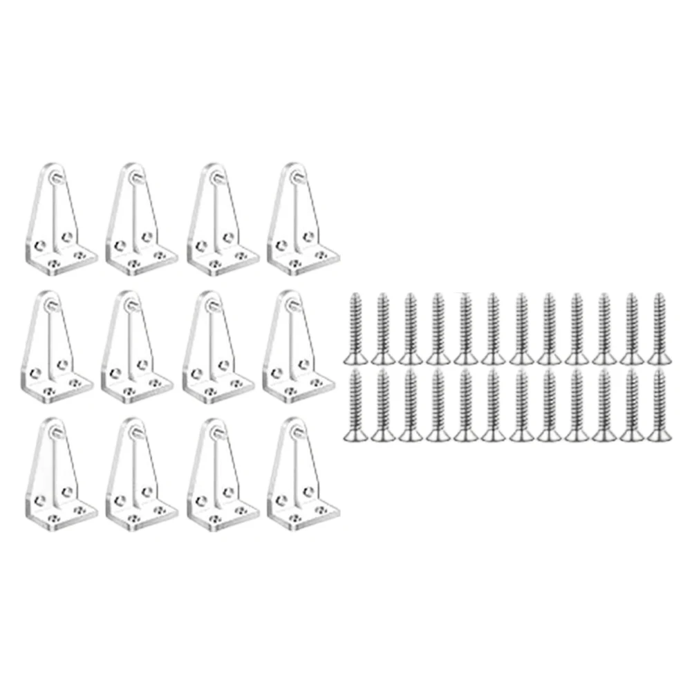 Blind Hold Down Clips Plastic Brackets for 1in Bottom Rails Compatible with Wood Faux Wood and Pleated Blind Systems