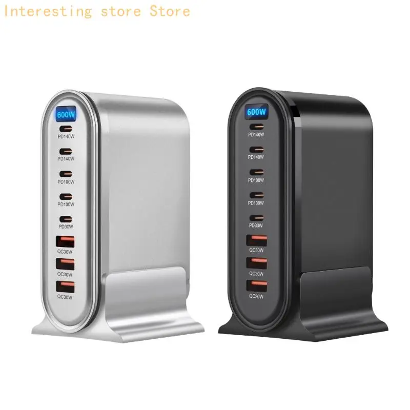 

55KC Functional 600W USB C Charging Hub for Rapid Charging Various Gadgets