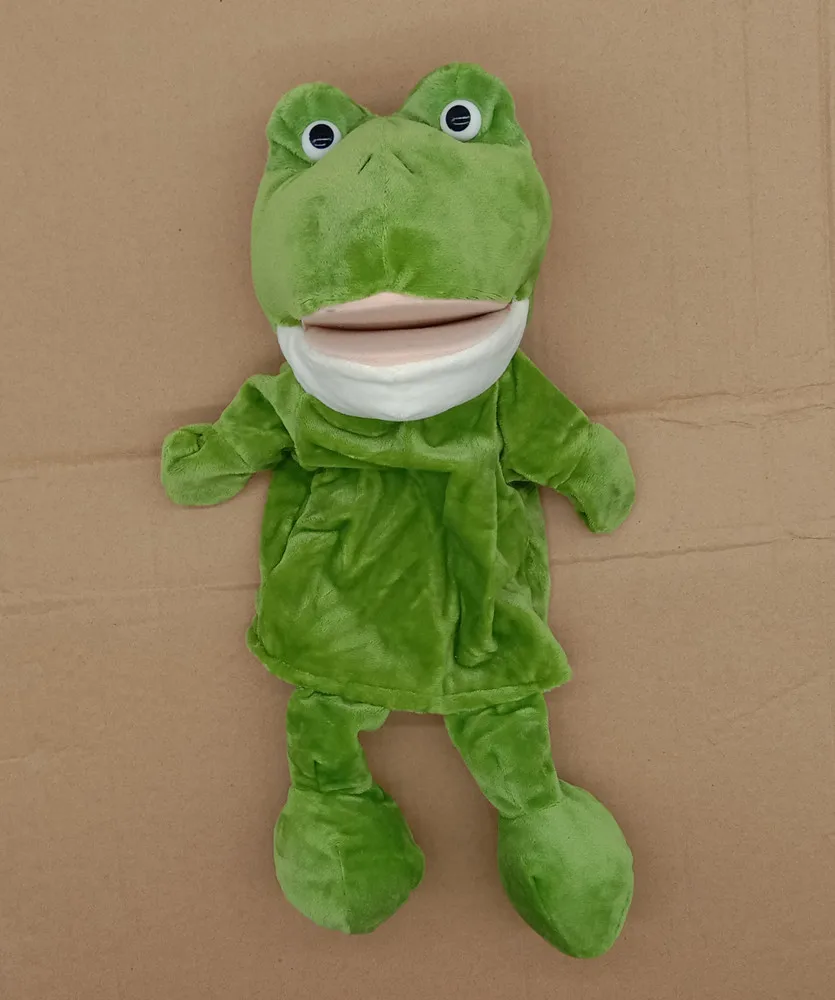35cm Cartoon Tier Handpuppe eltern-kind-Spiel Puppe Löwe Elefant Schwein Beschwichtigen Spielzeug Geburtstag Geschenke Für Kinder
