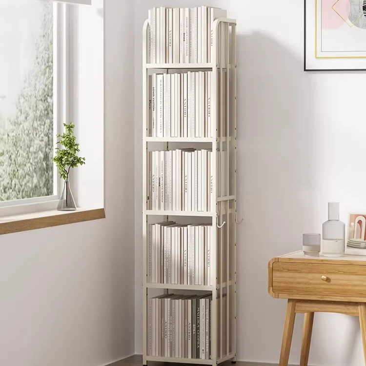 

Bookshelf Shelf Floor-to-ceiling corner small bookshelf Small wrought iron crevice Narrow shelf Simple multi-layer corner small