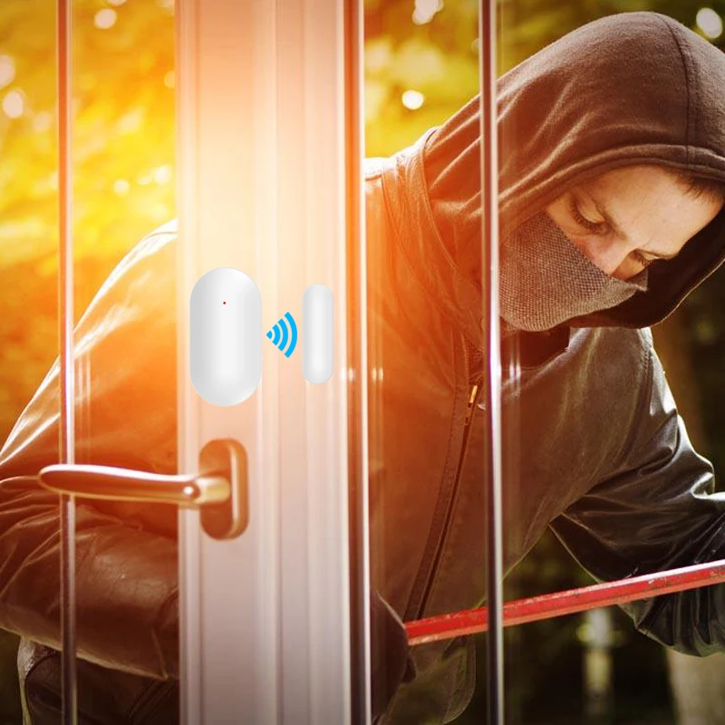 Беспроводной датчик двери 433 МГц Мини-детектор открытого окна работает с нашей системой охранной сигнализации умного дома G03 G12 G30 G50 G60