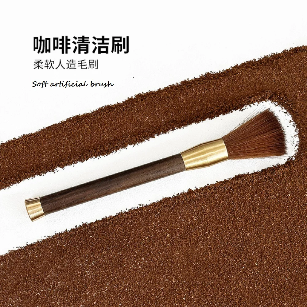 Wooden Coffee Grinder Cleaning Brush Dusting Cleaning Espresso Cafe Machine Accessories Bean Powder Barista Tea Coffee Brush