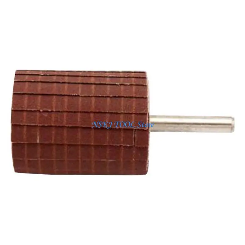 L8RC 80~600 Grit 6mm Shanks Sanding Cloth Wheel Grinding Polishing Wheel for Removing Rusts and Polishing Easy to Use