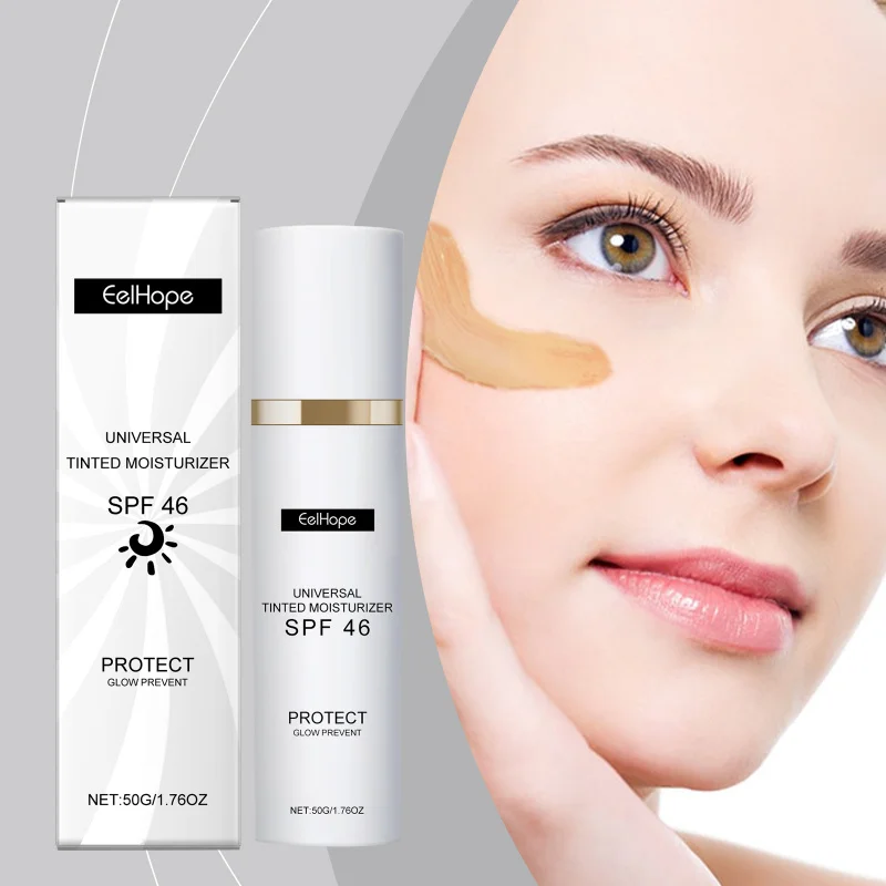 

Tinted Moisturizer UV Protection Cream - Hydrate Brighten Skin With Lemon Extract Vitamin C&E For Outdoor Daily Use