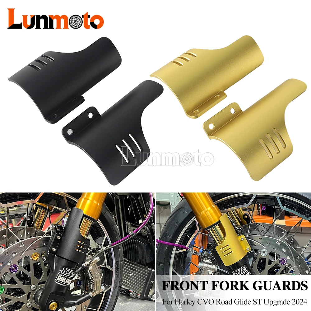 

For Harley Touring CVO Road Glide FLTRXSE ST Upgrade 2024 Motorcycle Fork Guards Lower Front Fork Leg Deflector Shield Accessory