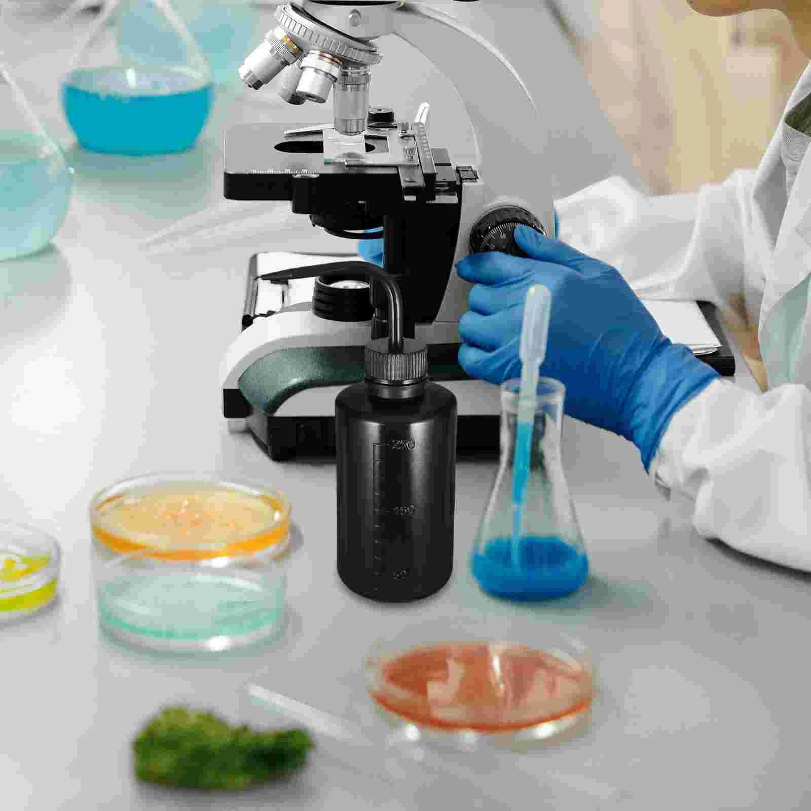 4 יחידות בקבוקי כביסה עם פה מעוגל מפלסטיק, בקבוקי מיסט לדחיסה, ספריי גדול, צרים וניידים