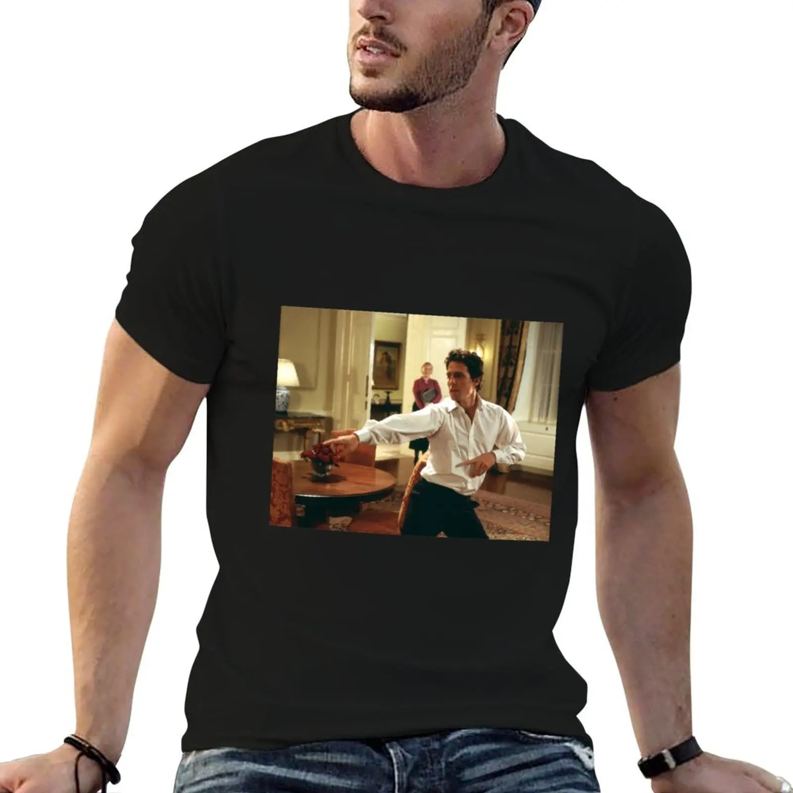 

Hugh Grant T-Shirt funny t shirts cotton man t shirt luxury T-Shirt