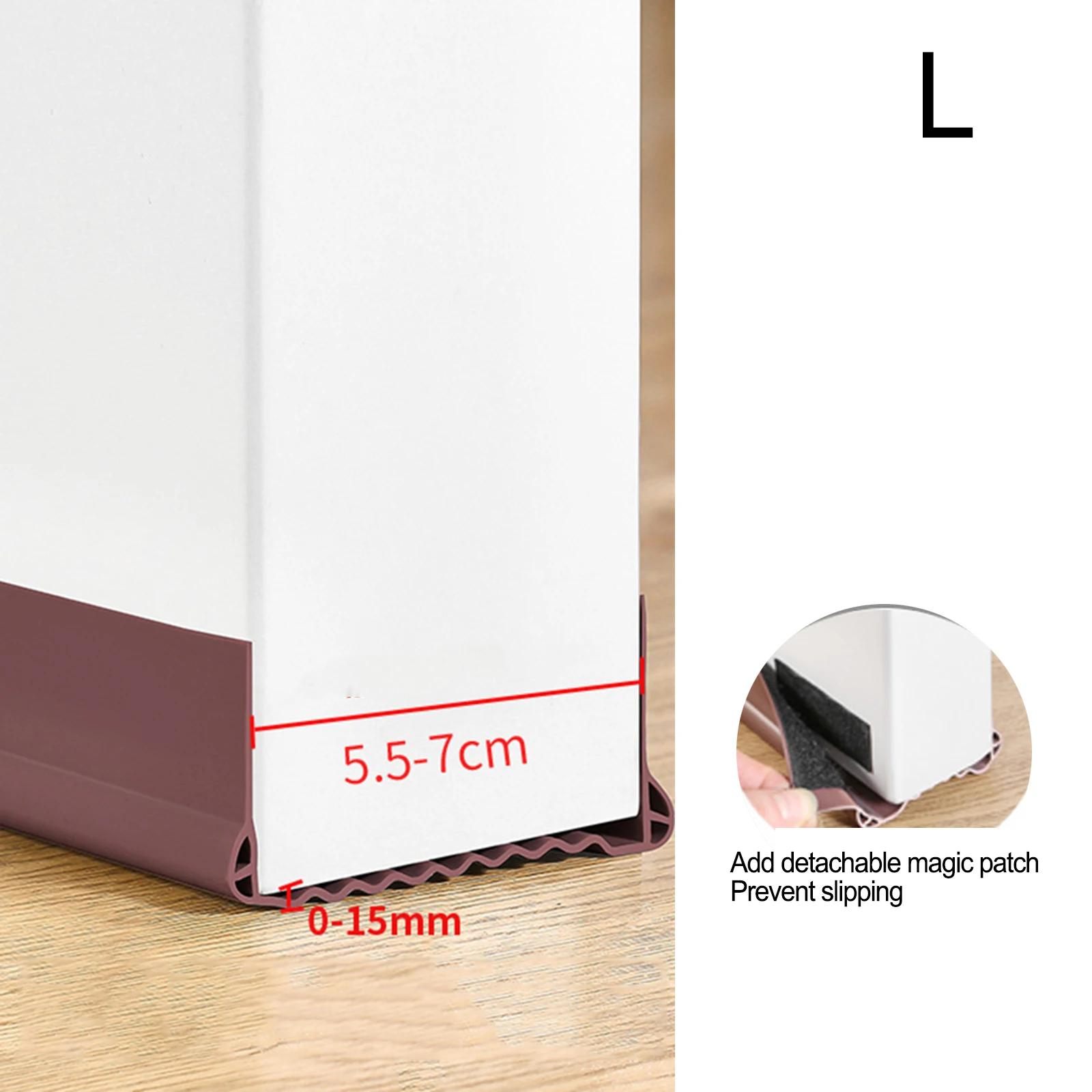 95*10 cm Deur Afdichting Strip Siliconen Rubberen Afdichting 1 M Deur Diepgang Excluder Strip Siliconen Rubberen Afdichting blocker Afdichting Weer Strip
