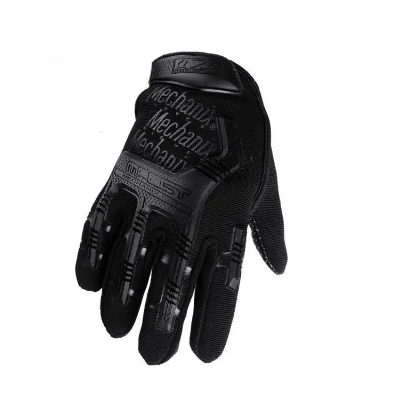 Sepasang Sarung Tangan Pelindung Sepenuh Jari untuk Sepeda Motor Pria, Latihan, Pertarungan, Aktivitas Luar Ruangan, Bersepeda, Sarung Tangan Kamuflase