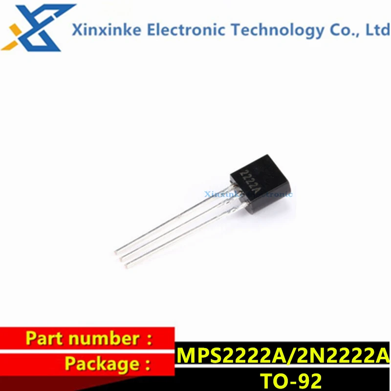 

100PCS MPS2222A 2N2222A TO-92 NPN Low Power Transistor Triode