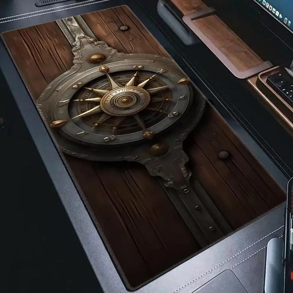 

Ретро компас Коврик для мыши Коврик для мыши Настольный коврик для мыши Симпатичный HD Настольный коврик Удлиненные коврики для игровой клавиатуры Большой коврик для геймерской мыши XXL 90x40