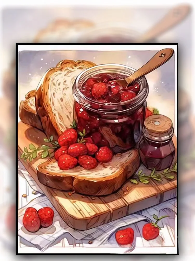 

Modern Simple Cross Stitch Kit Plum Paste Printing Handmade Dining Room Living Room High End Embroidery Beginner DIY Kit