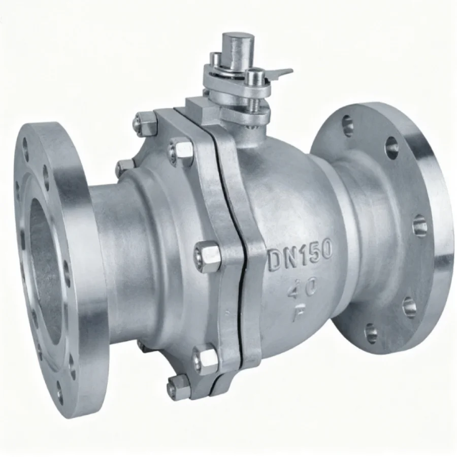 China Factory PN16 SS304L CF8 CF8M DN50-650 CE/ANSI/ISO Compressed Air Systems Efficient Flange Floating Ball Valve
