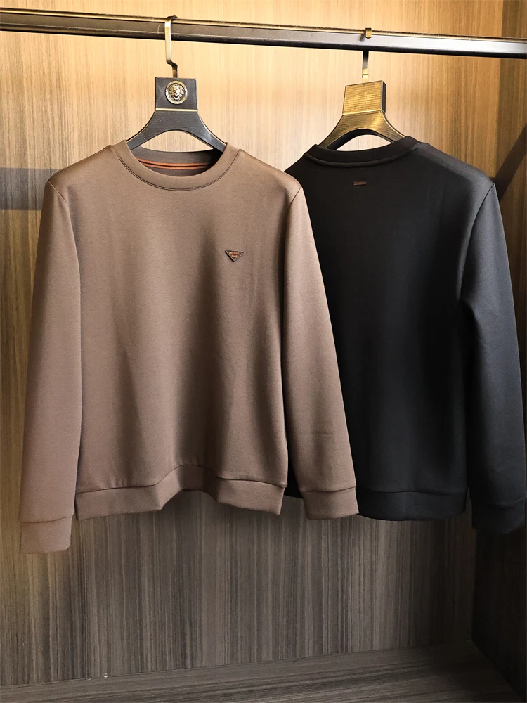 

High-End Camere Knitted Long Sve round Ne Sweatirt for Men Warm Spor Sle Stand Fit Autumn Winter Faion Urba...