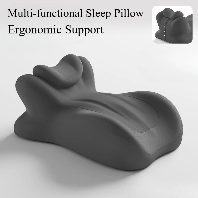 Multi-functional Memory Foam Pillow Ergonomic Support Wedge Shape Pillow Neck Leg Rest Reading Phone Use Pain Relief