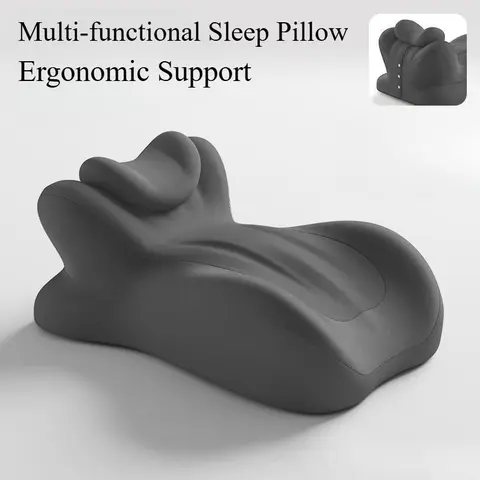 Multi-functional Memory Foam Pillow Ergonomic Support Wedge Shape Pillow Neck Leg Rest Reading Phone Use Pain Relief