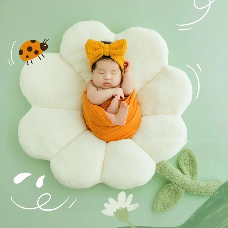 Newborn Photography Props Flower Pillow Photography Background Photo Backdrop Accessory Baby Photography Props Baby Sleeping Toy