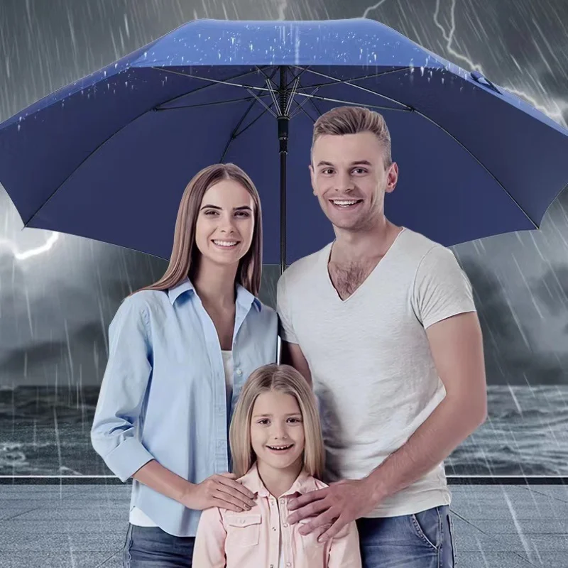 

Carbon Fiber Business Umbrella Extra Thick Reinforced Auto Open Long Handle Men Large Two Person Windproof Stormproof Sakura