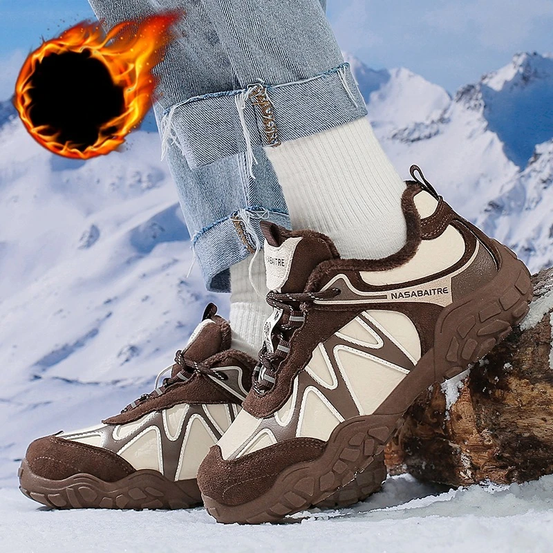 Outdoor Hiking Shoes Women Anti-slip Lightweight Breathable Wear-resistant Fashion Keep Warm Casual Sports Shoes Women