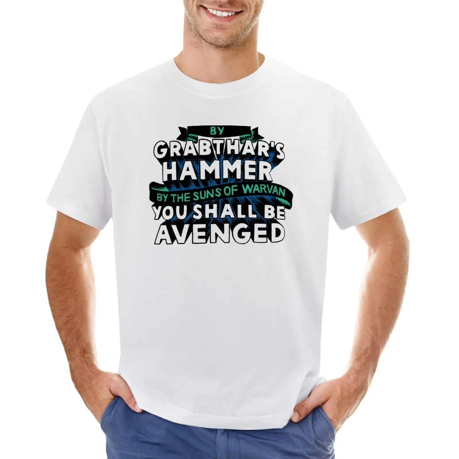 

By Grabthar's Hammer T-Shirt shirts graphic tees quick drying Aesthetic clothing oversizeds clothes for men