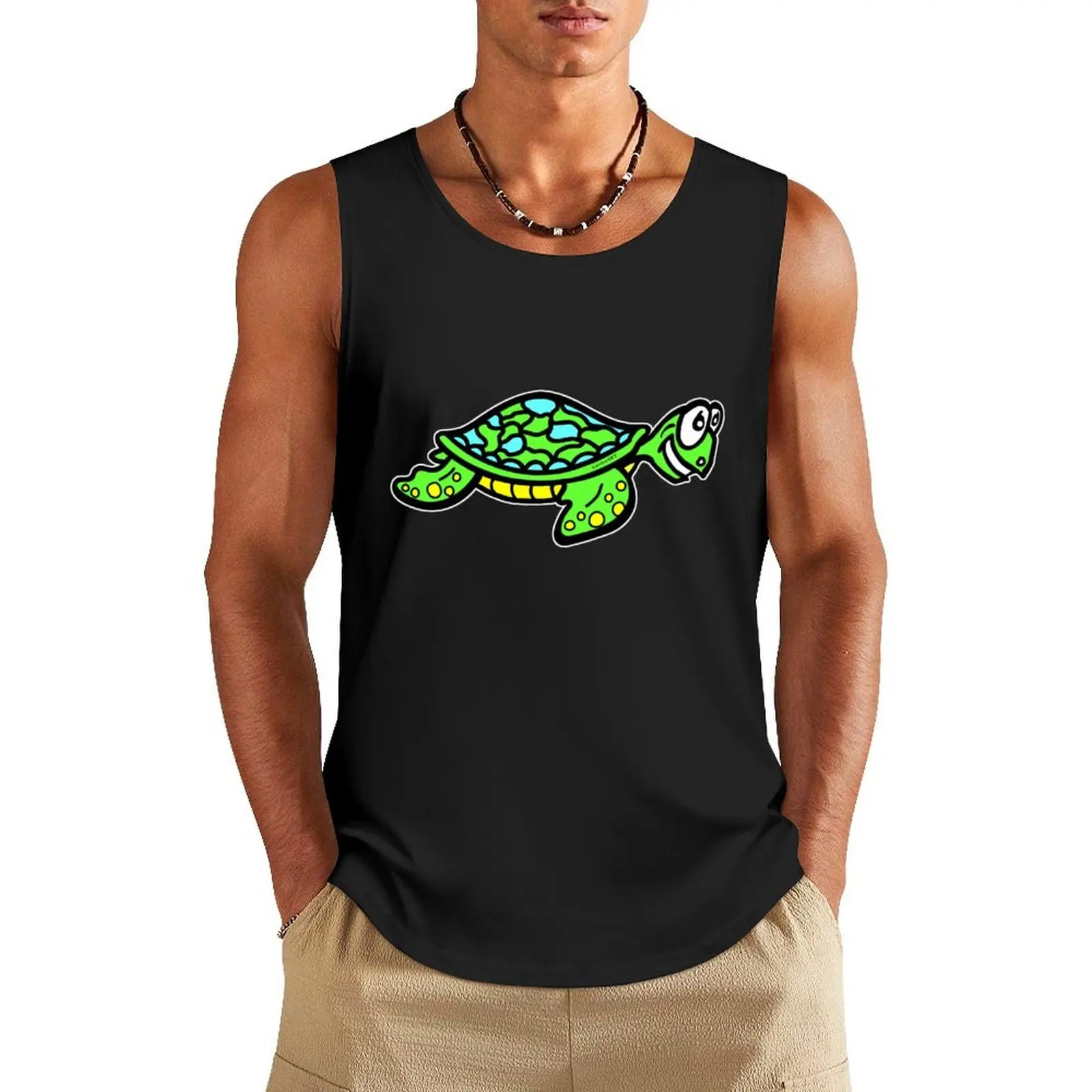 

Turtle Tank Top gym men Men gym sportswear sleeveless fashion 2025 man