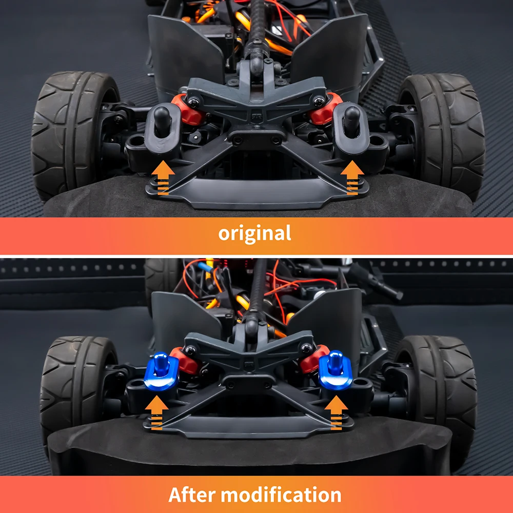 MIBIDAO Body Post Metal Professional RC Model Vehicle Accessories Spare Parts for 1/7 1/8 ARRMA RC Car Parts