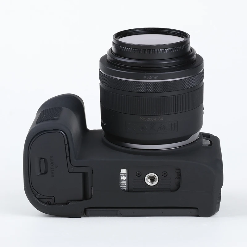 Capa de silicone Canon para EOS R RP, pele macia, capa do corpo