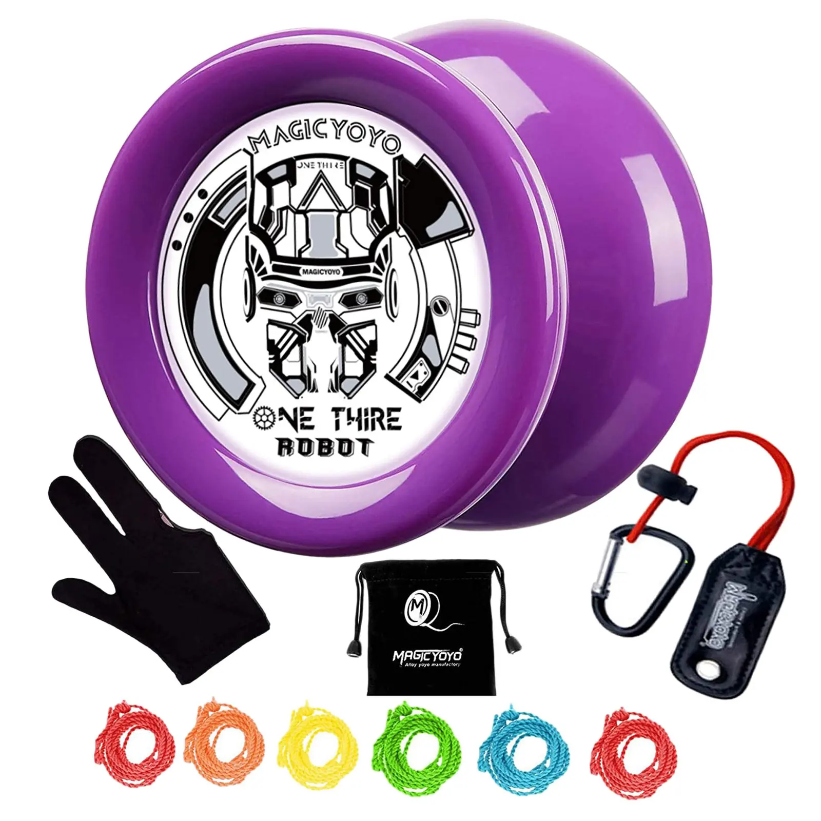 

MAGICYOYO Looping Yoyo Responsive Yoyo D2 ONE Third Ball Bearing Yoyo Axle Super Durable Kids Yoyo,Glove,Strings