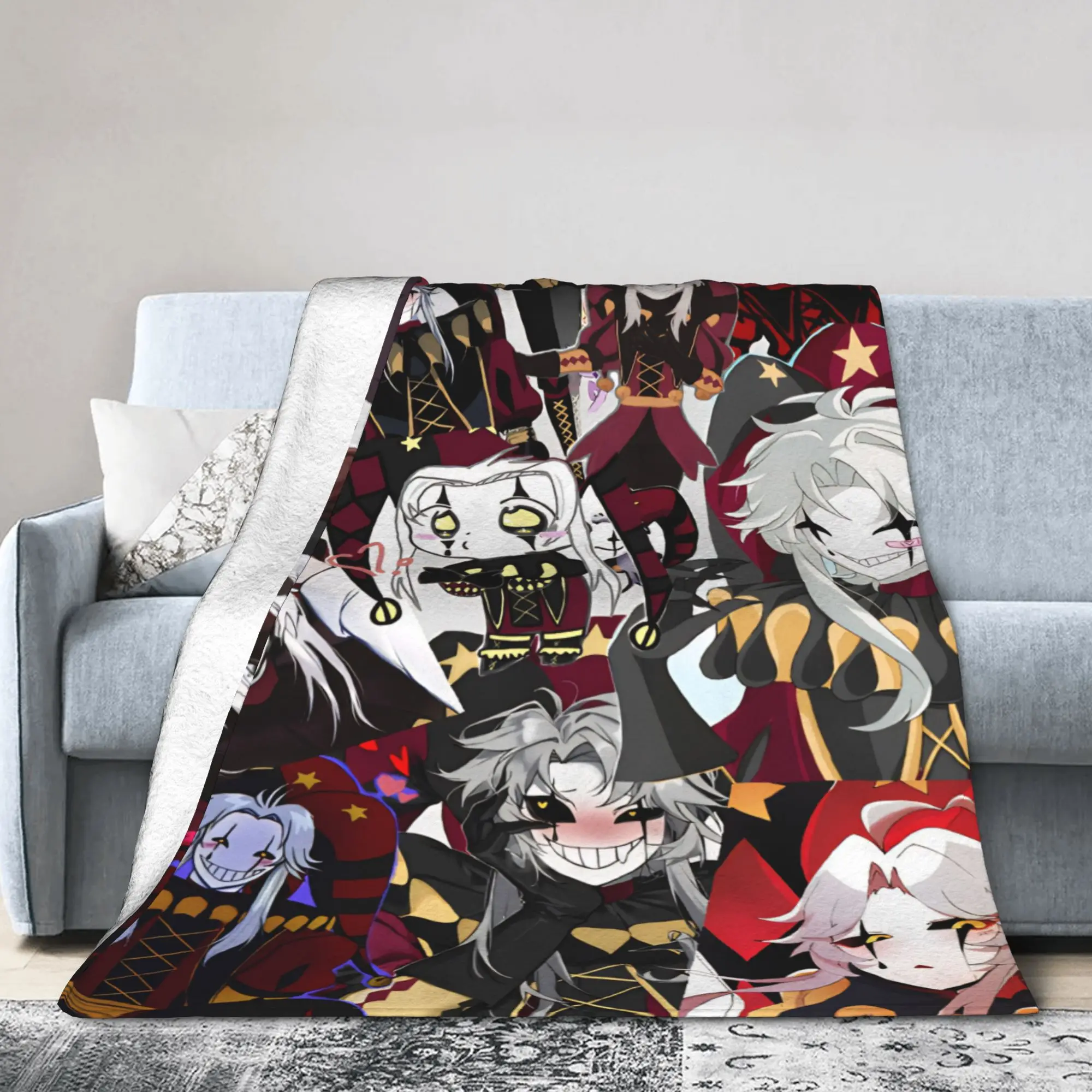 Pierrots The Freak Circus Blanket Fleece  Comfortable Super Soft Throw Blanket for Bedroom Bedspreads