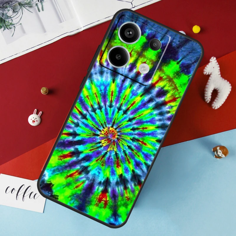 Trippy Tie Dye Hippie Art Case For Xiaomi Redmi 13C 12C 10C 9C 10A Redmi Note 11 9 10 12 13 Pro 9S 10S 11S 12S Cover