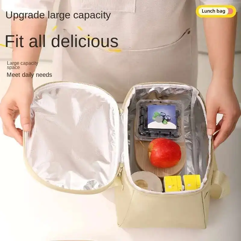 Picnic Basket Thickened Waterproof Cloth Outdoor Travel Camping Equipment Hand Bag Large Capacity Thermal Insulation Package