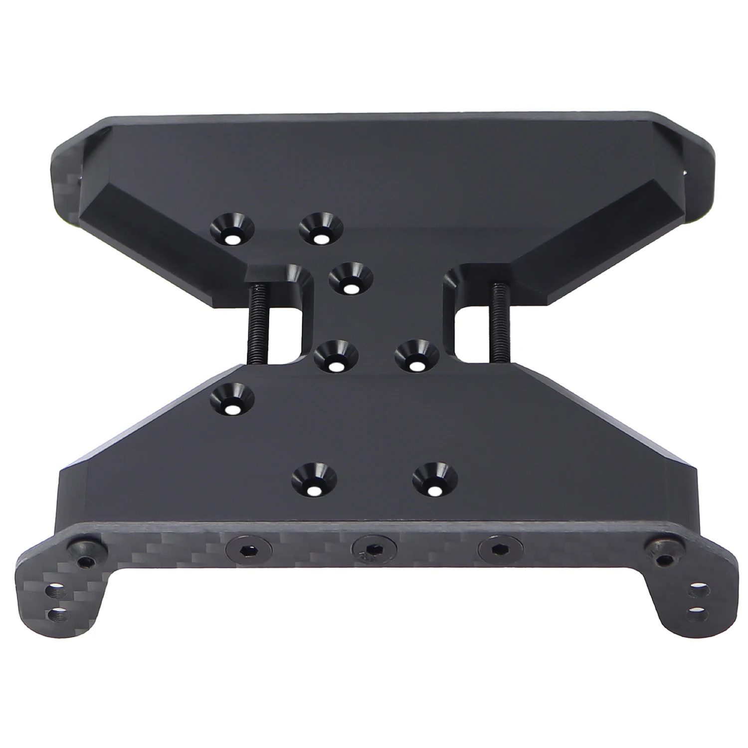 POM Chassis Skid Plate Carbon Fiber Transmission Plate For 1/10 RC Crawler Axial Scx10 II III Capra 1.9 UTB Upgrade Parts