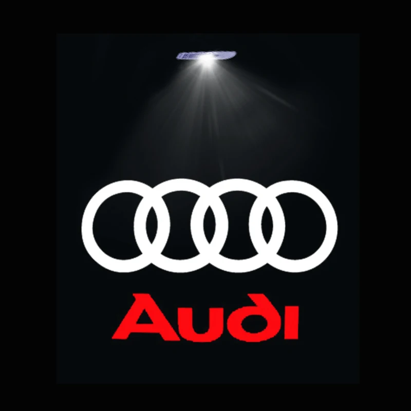 

New Led Car Door logo Welcome Light For Audi Sline A4 B5 B6 B7 B8 B9 A1 A3 8V 8P 8L A6 C5 C6 C7 A5 A7 A8 Q3 Q5 Q7 TT S3 S6 A4L